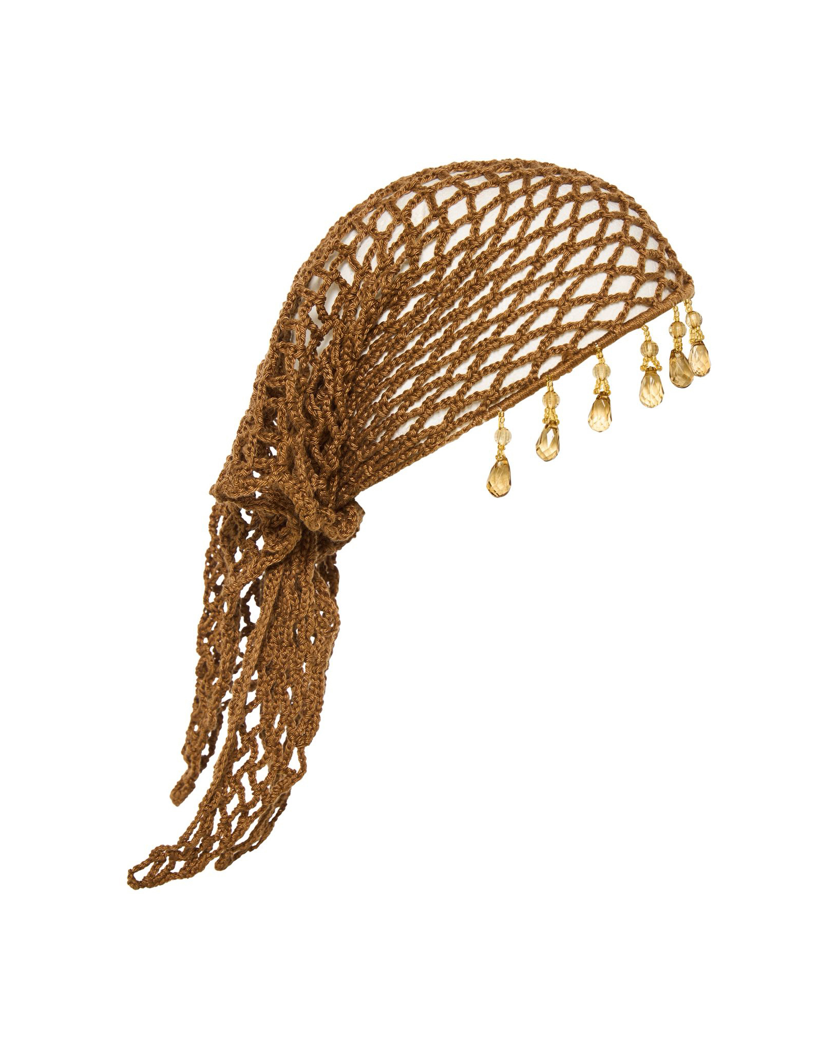  JULIANNA KNITTED BANDANA – BROWN