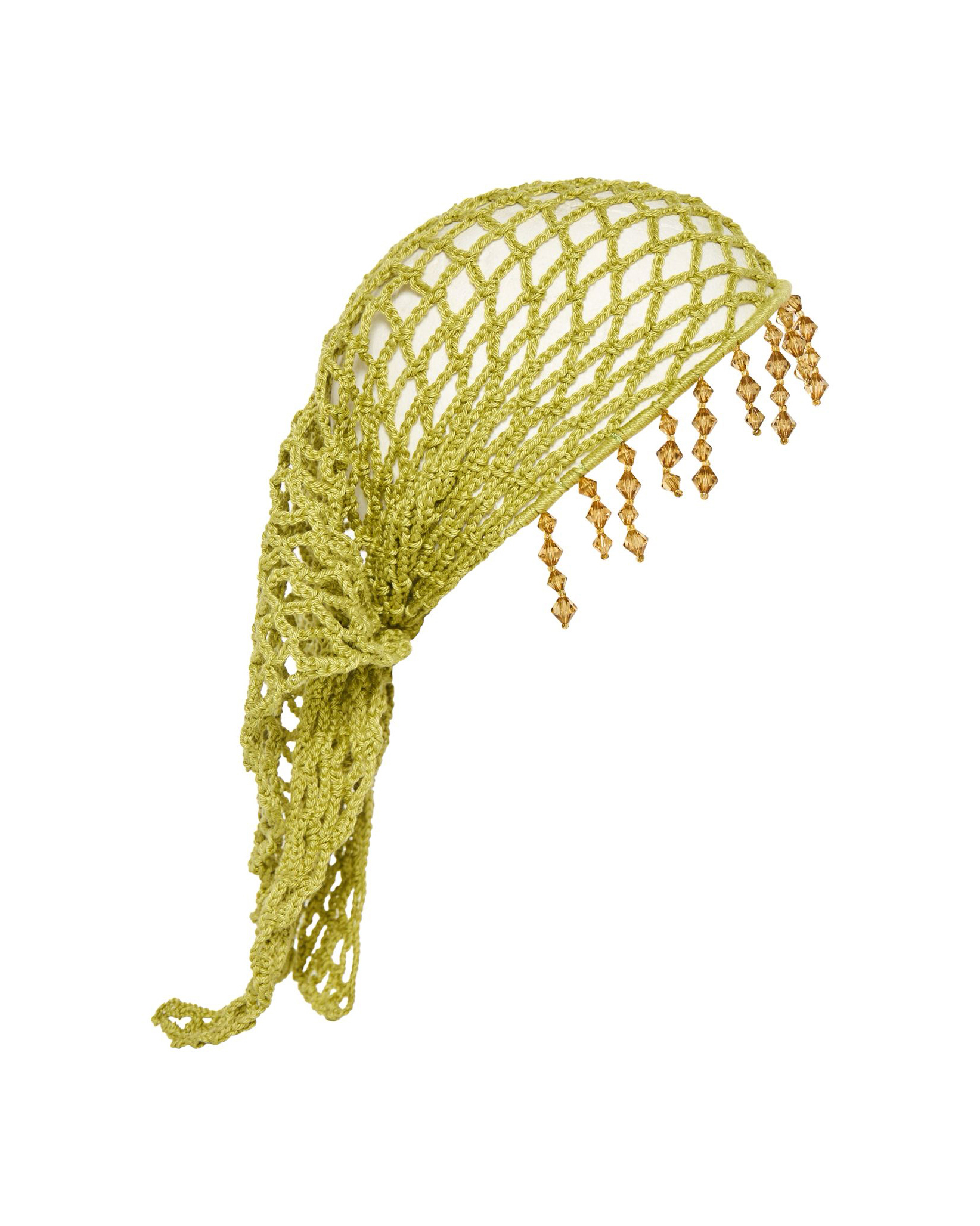  JULIANNA KNITTED BANDANA – LIME GREEN